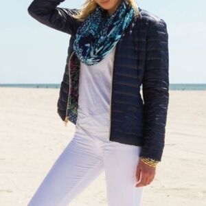 Lilly Pulitzer Lilah Reversible Quilted Puffer Down Jacket